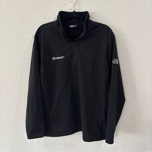 The North Face Sweater Jacket Men's XL Black 1/4 Zip Outdoor Casual Pullover